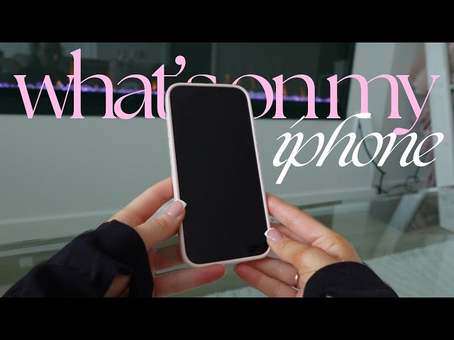 WHAT’S ON MY IPHONE *pink, aesthetic, minimal* | itsactuallyak