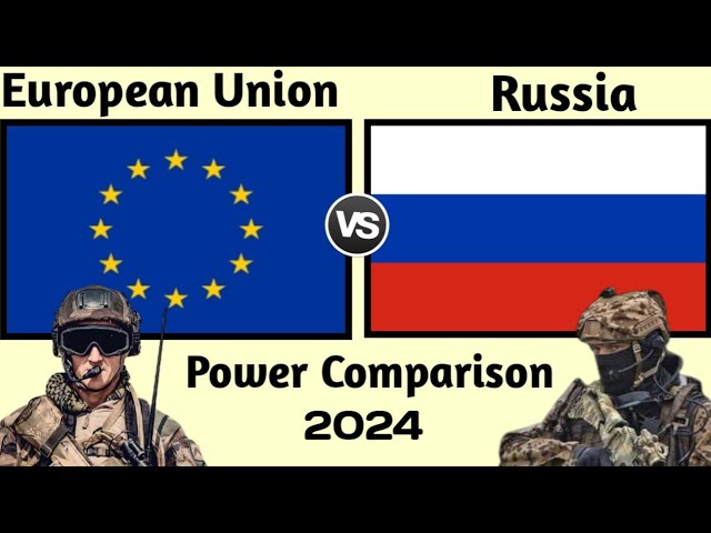 EU vs Russia military power comparison 2024 | Russia vs European union military power 2024