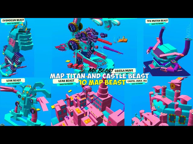 10 BEAST HOTEL AND TITAN BEAST MAP IN STUMBLE GUYS! 😎😱