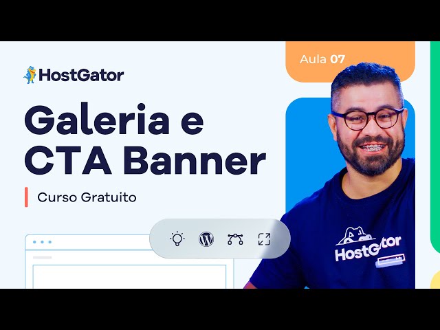 Galeria e CTA Banner WordPress Aula 7 | Curso WordPress Grátis 2025