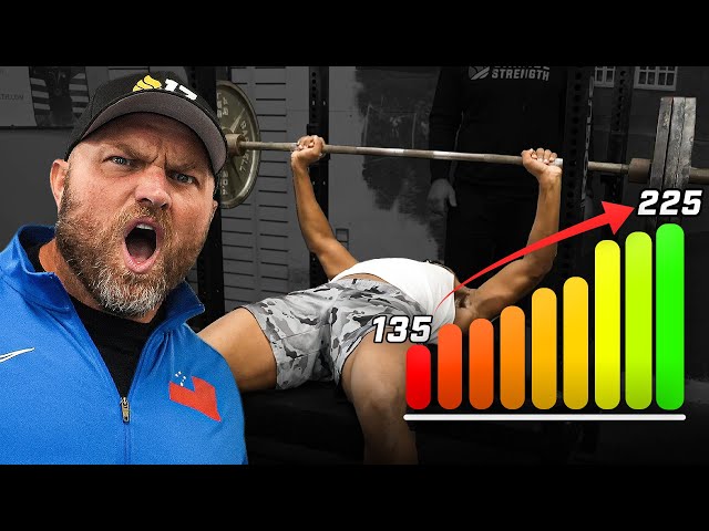 How To Bench Press 225 POUNDS For The FIRST Time