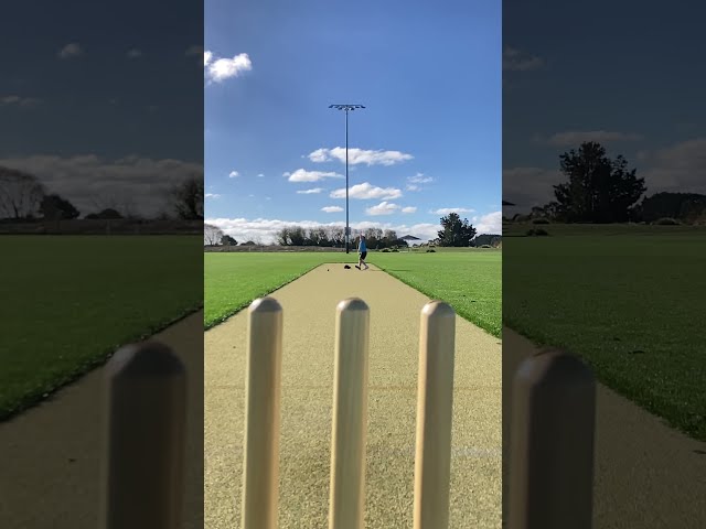 10-year-old bowls a googly to middle stump🏏 #shorts #cricket #legspin