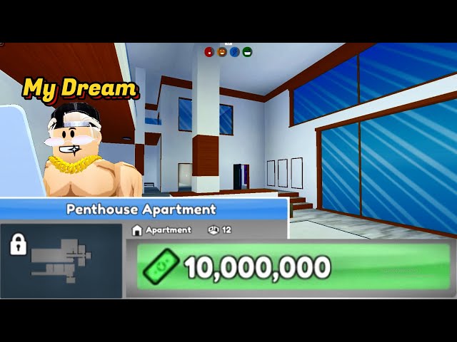 I BOUGHT THE MOST EXPENSIVE DORM IN ROBLOX BY GRINDING