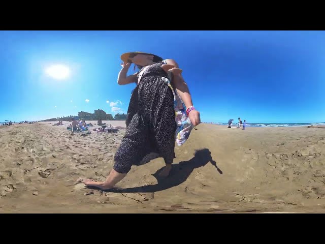 ⛱️MUST SEE Beach Barcelona | Video VR360° Walking Tour | Discover the Best Beaches | 5.7K 60FPS