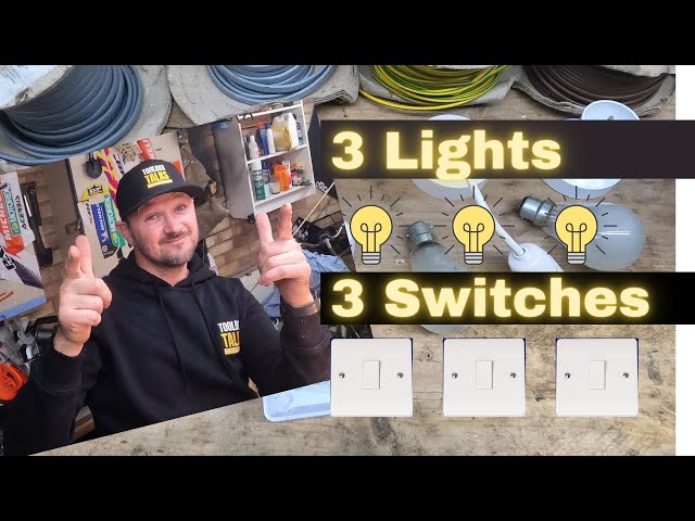 How to Wire 3 Lights to 3 Switches - The Ultimate 1-Way Guide!