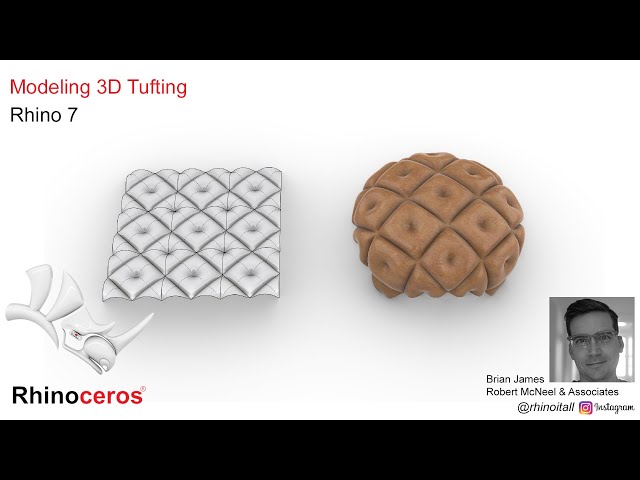 3D modeling Tufting in Rhino