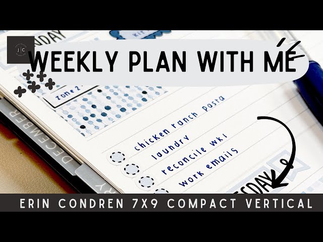 Erin Condren 7x9 COMPACT VERTICAL | Week 2 Plan with Me