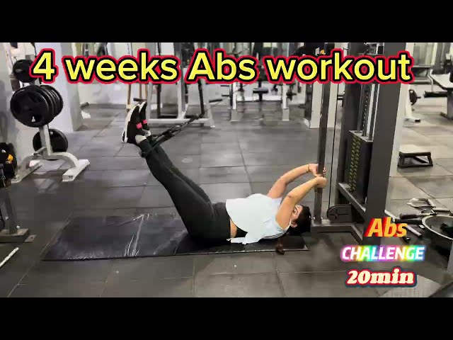 Get Abs in 4 Weeks | Abs Workout challenge.