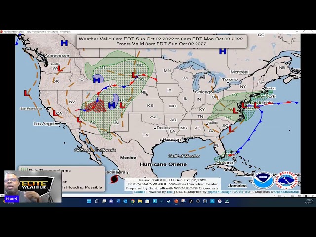 National Weather Forecast: Quiet start to the Week...