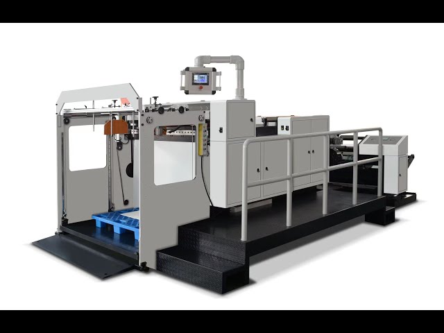 Automatic Paper Roll To Sheet Cutter Sheeter Machine With Rotary Unwinding Stands