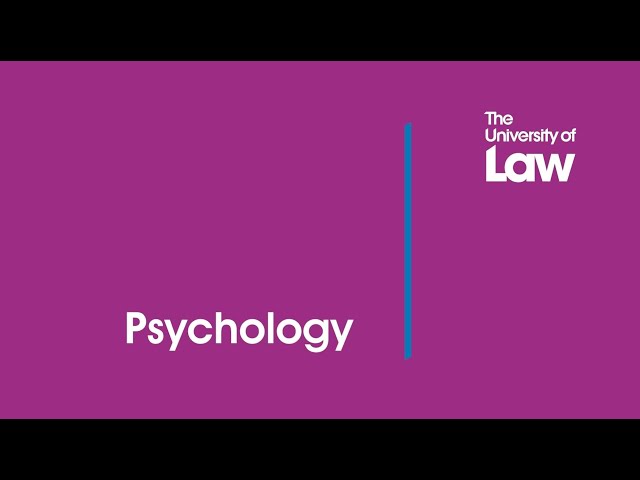 Psychology at The University of Law