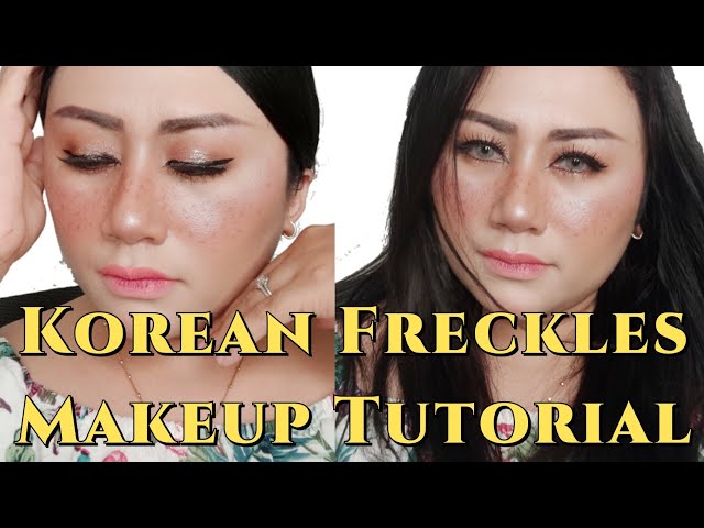 Korean Freckles Makeup Tutorial || Tutorial Fake Freckles