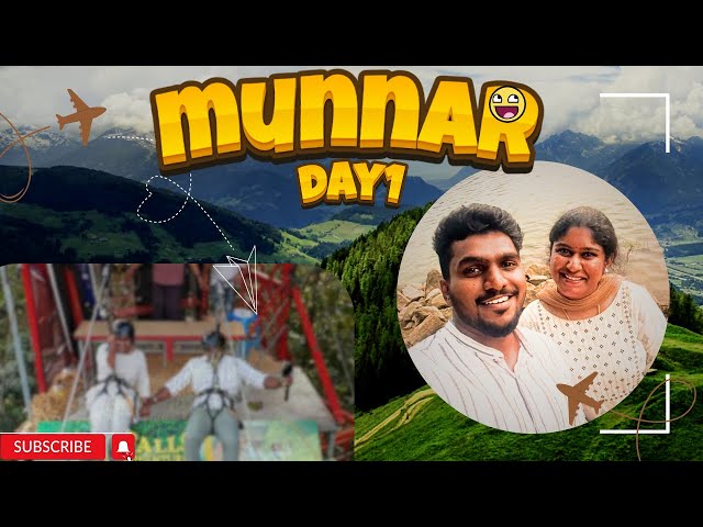 😍Munnar Travel Vlog | Day 1 Adventures 😱| Travel guide | #sombericouple #kerala #munnar