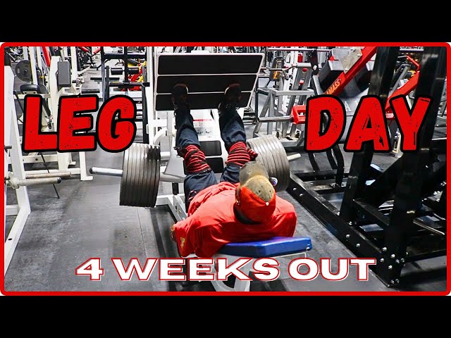 Leg Day- 4 Weeks Out | Arnold Classic