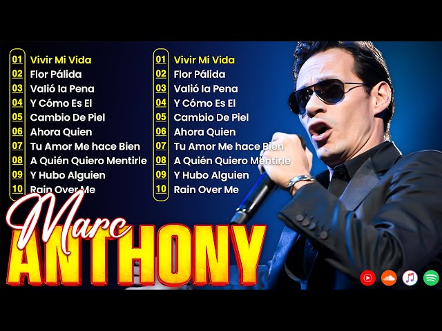 Marc Anthony 30 Grandes Exitos Sus Mejores Canciones 2024 - Full Album   Bachata Romantica Mix 2024