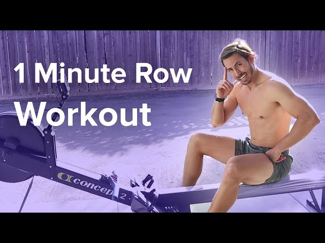 Rowing Machine: How Fast Can you Row? One Minute Workout