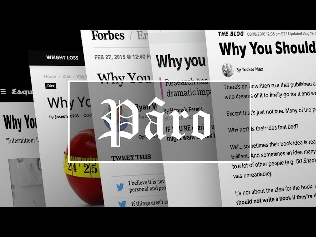 Pâro: The Feeling That Everything You Do Is Somehow Wrong