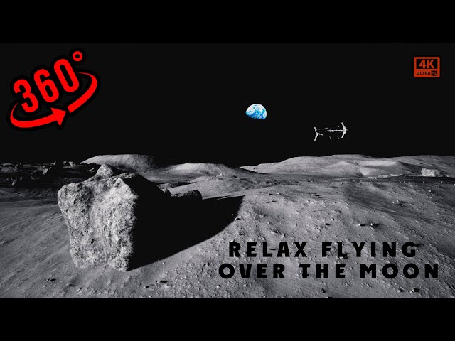 360 VR | Lofi Hip Hop Flying on the Moon #lofimusic #360video #360vr #relaxing