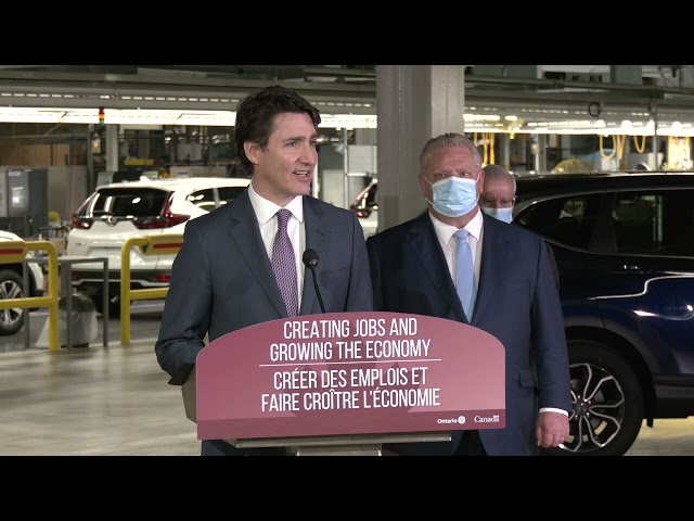 Announcing support for Canada’s automotive manufacturing sector and its workers