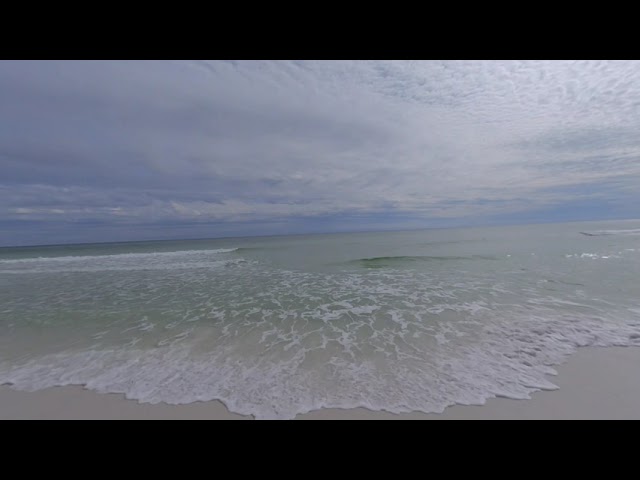 Relax at the beach in virtual reality, no music just waves