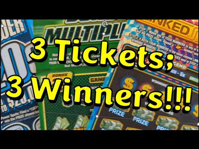 Three Tickets; Three Winners! 🏆🏆🏆💰💰💰💰💰