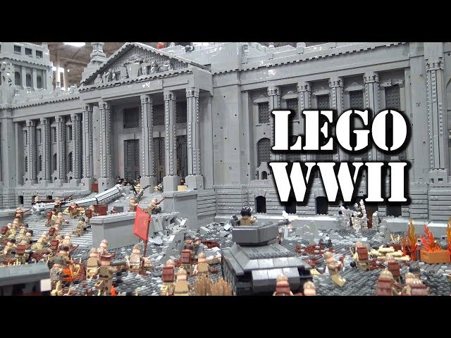 Huge LEGO WWII Battle of Berlin Reichstag Attack