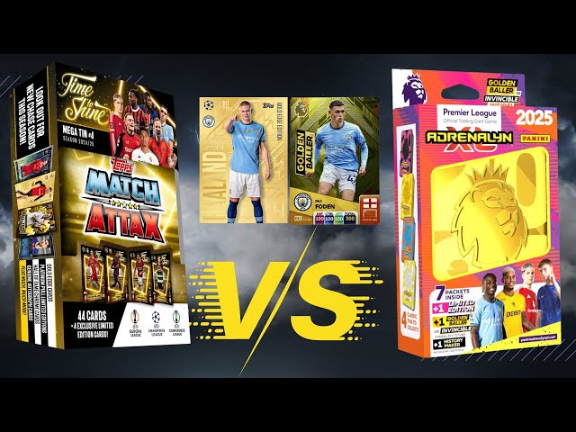 MEGA TIN BATTLE! | MATCH ATTAX 2024/2025 VS ADRENALYN XL 24/25 | PACK BATTLE!