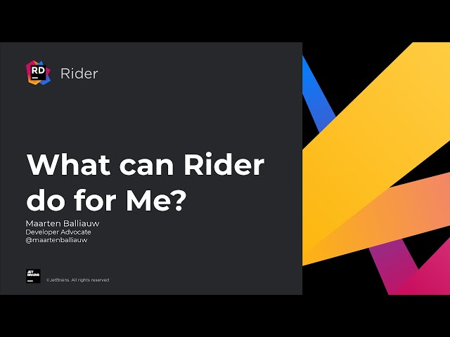 What can Rider do for me?