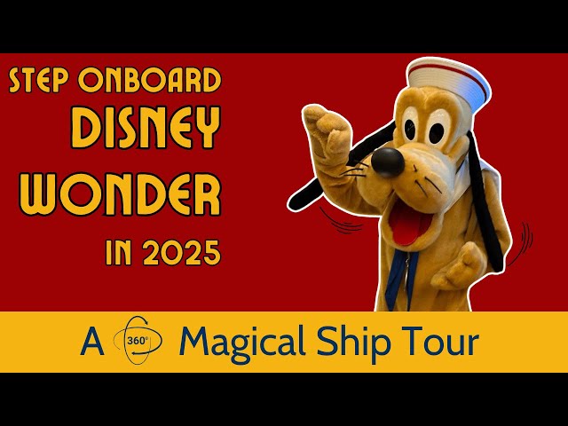 Experience Disney Wonder Like Never Before: 360° Cruise Ship Tour!