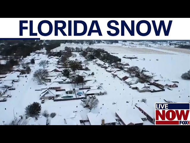 Florida snow: Record snowfall hits Pensacola, Tallahassee | LiveNOW from FOX