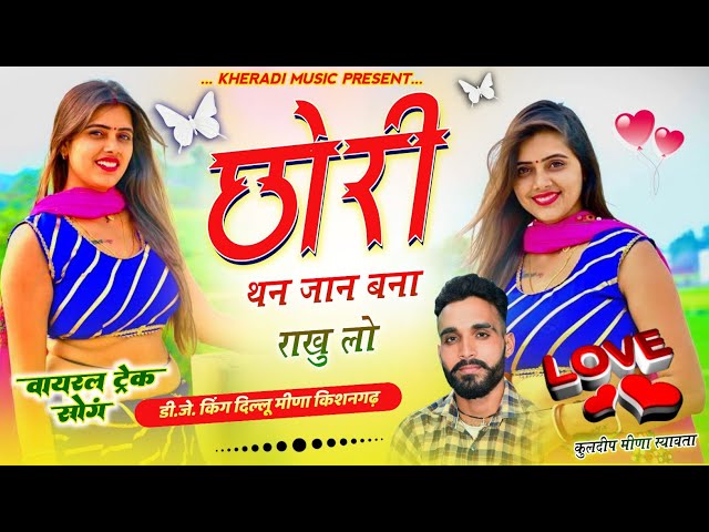 New trending song।। छोरी थन जान बना राखु लो ।।Dillu Meena kishangarh।। Chori than jaan bana rakhulo