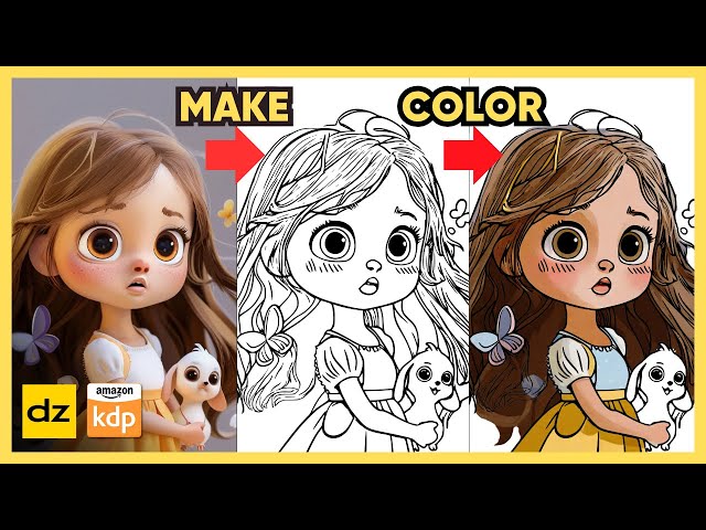 Easily Make & Color Coloring Books with Dzine(Stylar) AI | Amazon KDP