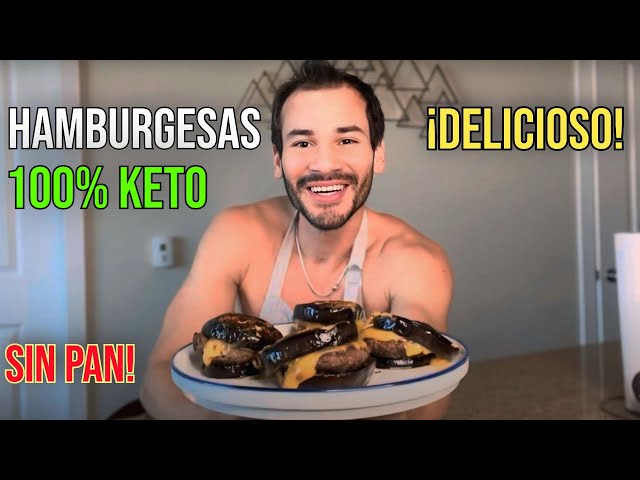 Hamburguesa Keto de Berenjena: Pan de Berenjena y Carne con Queso 🍆🍔