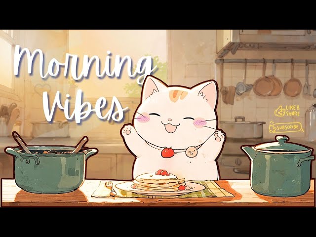 Winter Morning LoFi Grooves ❄️ | 1 Hour of Chill Beats for Study & Coffee Vibes | LoFi Bubbly Cat ☕