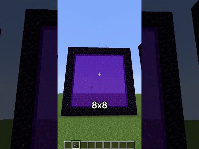 How Big can be a Nether Portal in Minecraft🤔 (Sigma Boy) #shorts