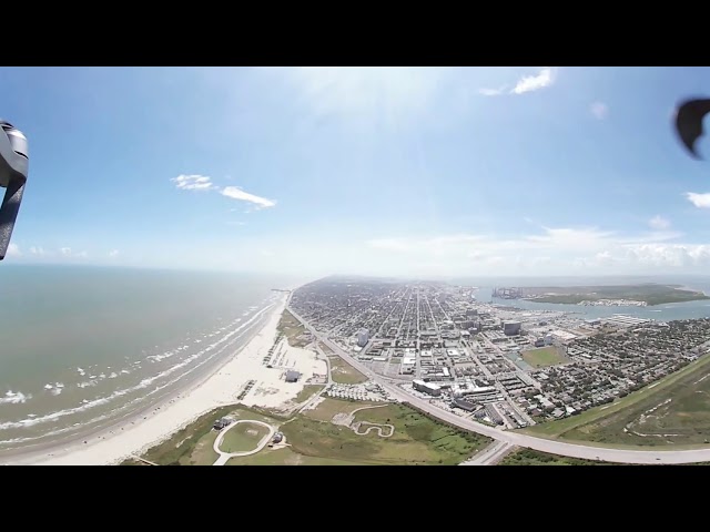 360° Drone Cityscape 4K: Galveston, TX