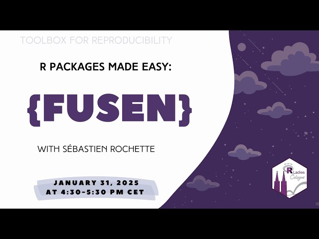 R-Ladies Cologne (English) - R packages made easy: introducing {fusen} - Sébastien Rochette