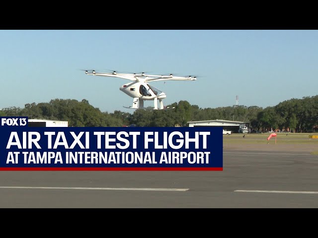 Tampa International Airport hosts first ever air taxi test flight in Florida