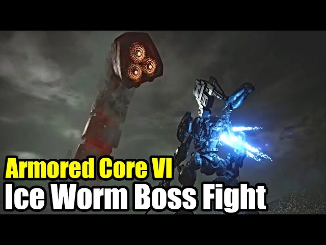 Armored Core 6 - Ice Worm Boss Battle Gameplay Walkthrough (Tank Build) [PS5] 4K