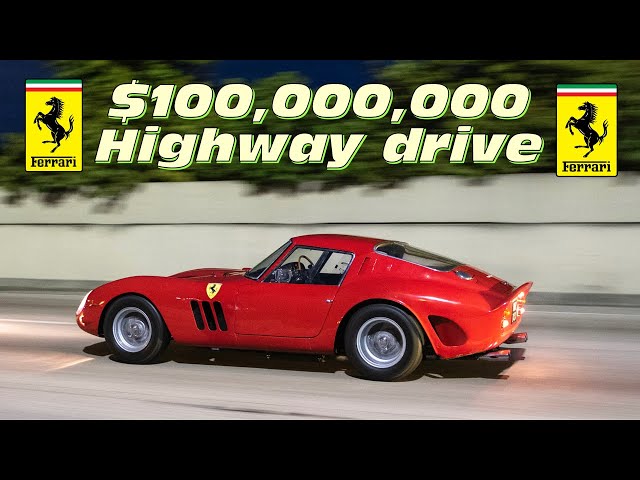 Highway Drive In The $100,000,000 Ferrari 250 GTO!!!!