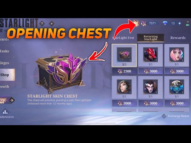 STARLIGHT SKIN CHEST ‼️ SKIN PROBABILITY PART 1