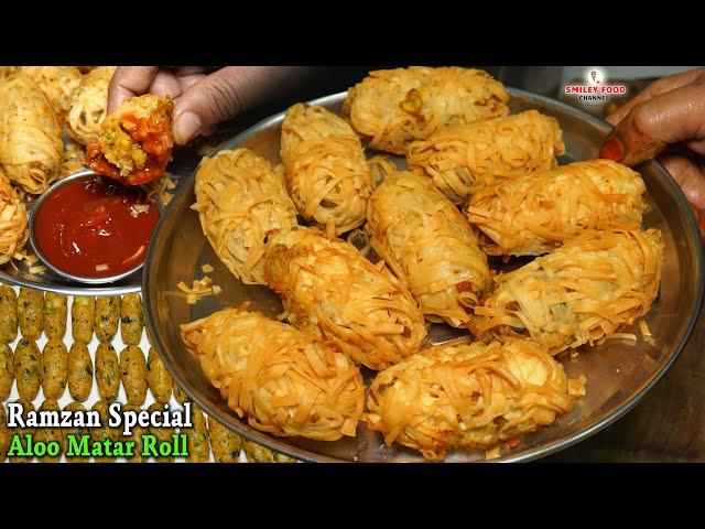 आलू मटर के नये रोल रमजान में स्टोर करले Iftar Special Aloo Matar Roll | Ramadan Recipes 2025 #Ramzan