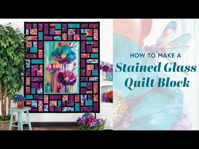 How To Make a Stained Glass Quilt Block | Shabby Fabrics