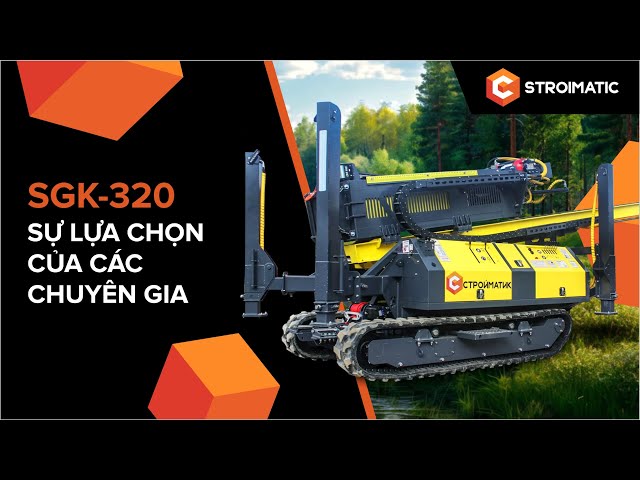 SGK 320: Máy đóng cọc nhỏ gọn và mạnh mẽ từ Stroimatic – đột phá trong xây dựng