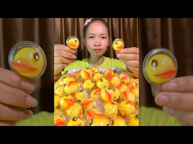 CANDY DUCK JELLY ASMR FAST EATING SO YUMMY NO TALKING