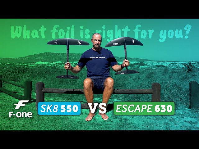 Foil Review - F-one SK8 550 vs Escape 630 - What foil is right for you?