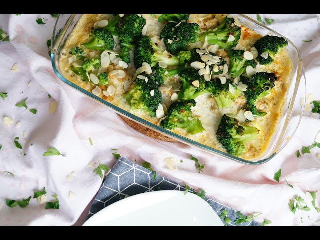 Kartoffelauflauf / Kartoffelgratin mit Brokkoli und Hähnchen  - schnell und lecker