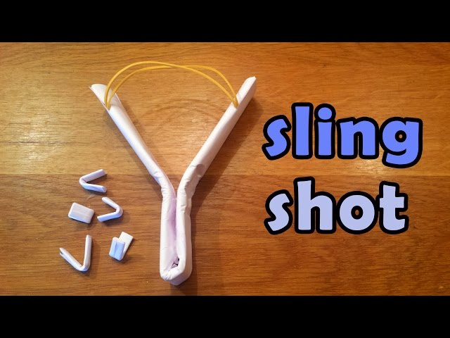 How To Make a Simple Strong Paper Slingshot - Paper Ninja Weapons