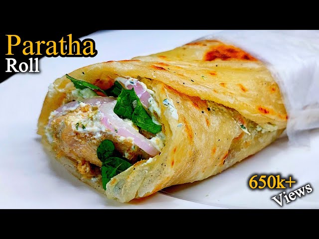 Malai boti paratha roll recipe | chicken paratha roll recipe | frozen paratha recipe |paratha recipe