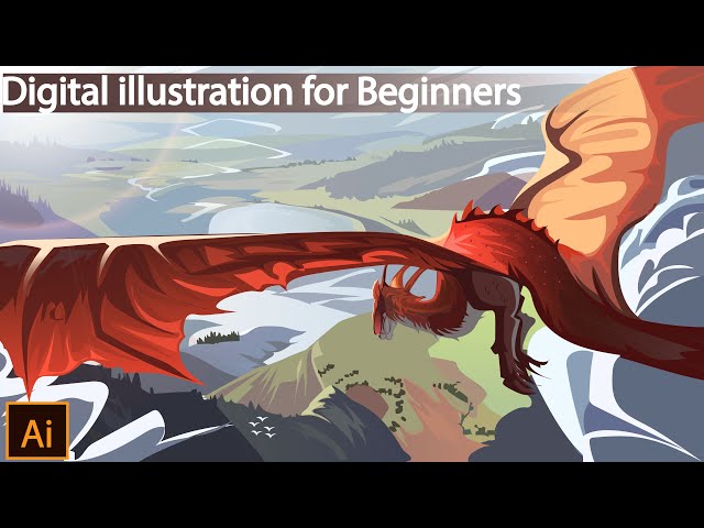 Digital Painting for Beginners- Vector Art- Illustrator Tutorial#digitalart #anime